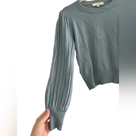 LOFT blue sweater // size medium - Picture 2 of 4